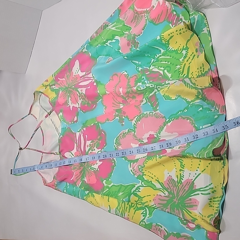 Lilly Pulitzer, Size XXS Maisy Silk Slip Dress Big Flirt Racerback Sleeveless - Picture 9 of 9